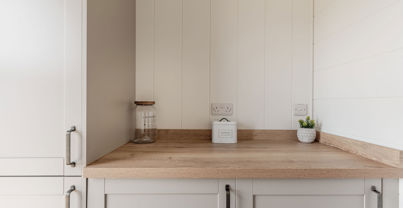 Internal of a luxury lodge laundry room