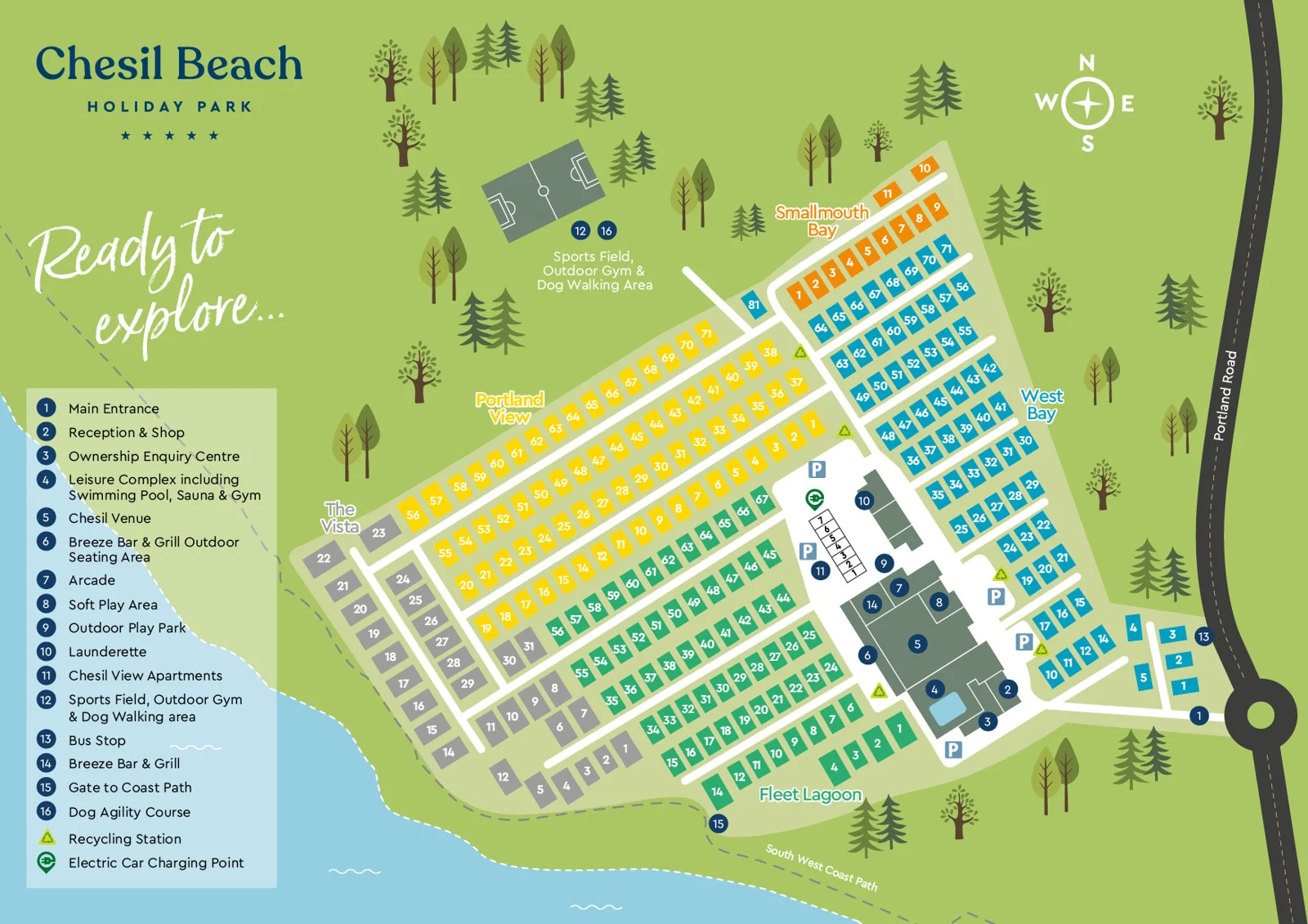 Chesil Beach Park Map