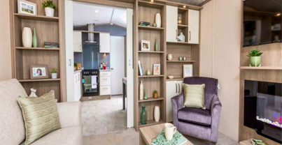 Internal of a Caravan Living Space