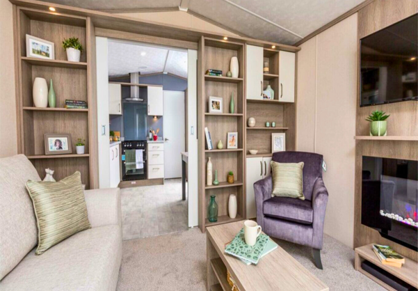 Internal of a Caravan Living Space