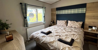 Internal of a Caravan Master Bedroom