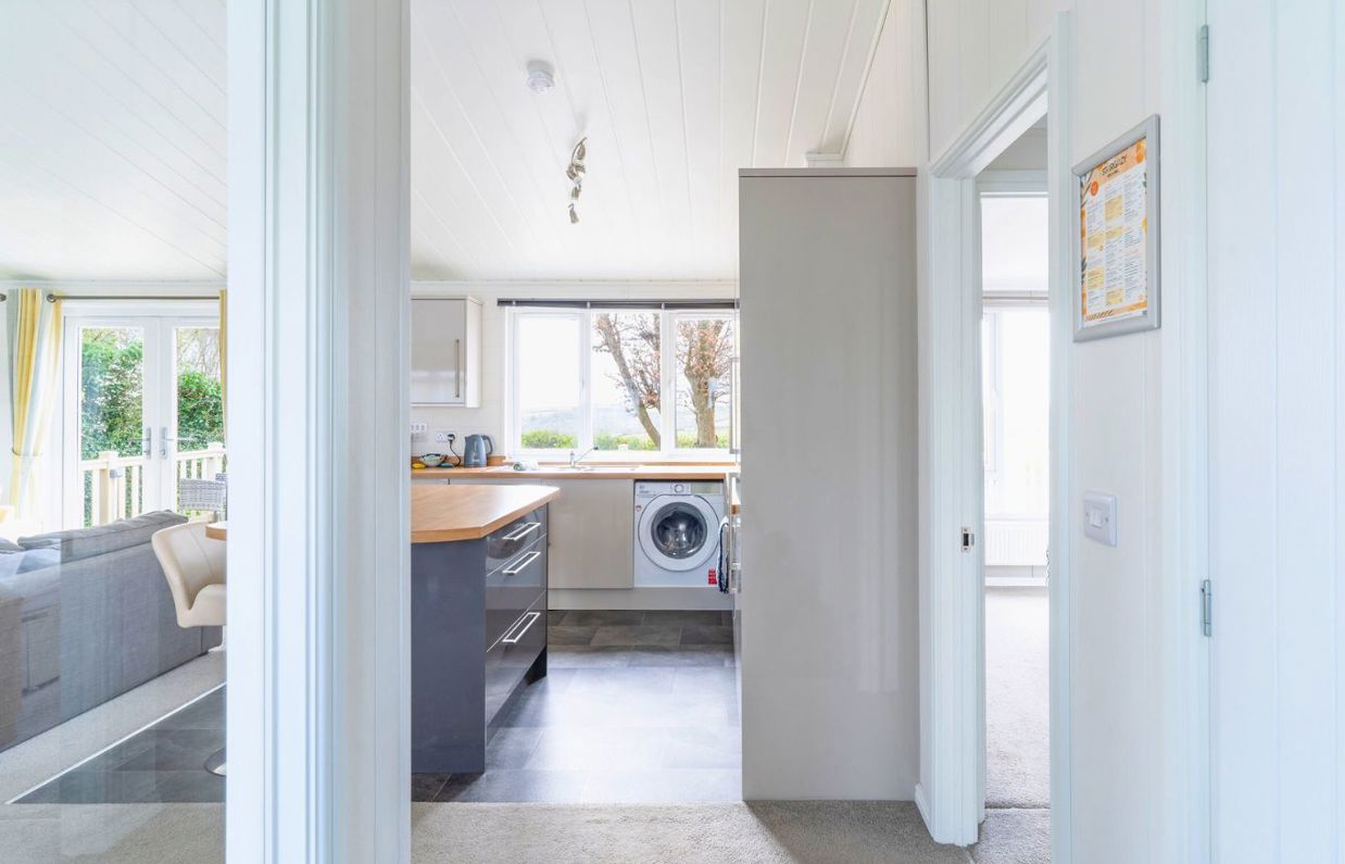 Internal of a lodge open plan living space