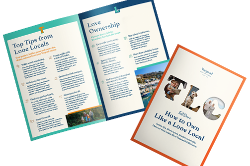 A mockup of an ownership guide for Tregoad in Cornwall