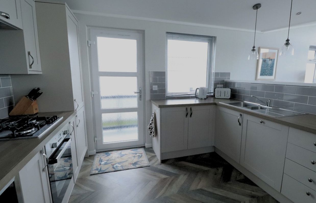 Internal of a caravan kitchen