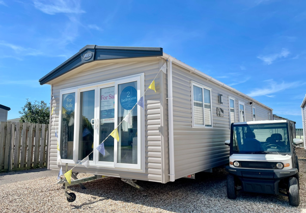 External of a caravan on pitch