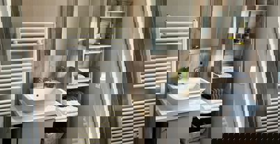 Light wood design shower room