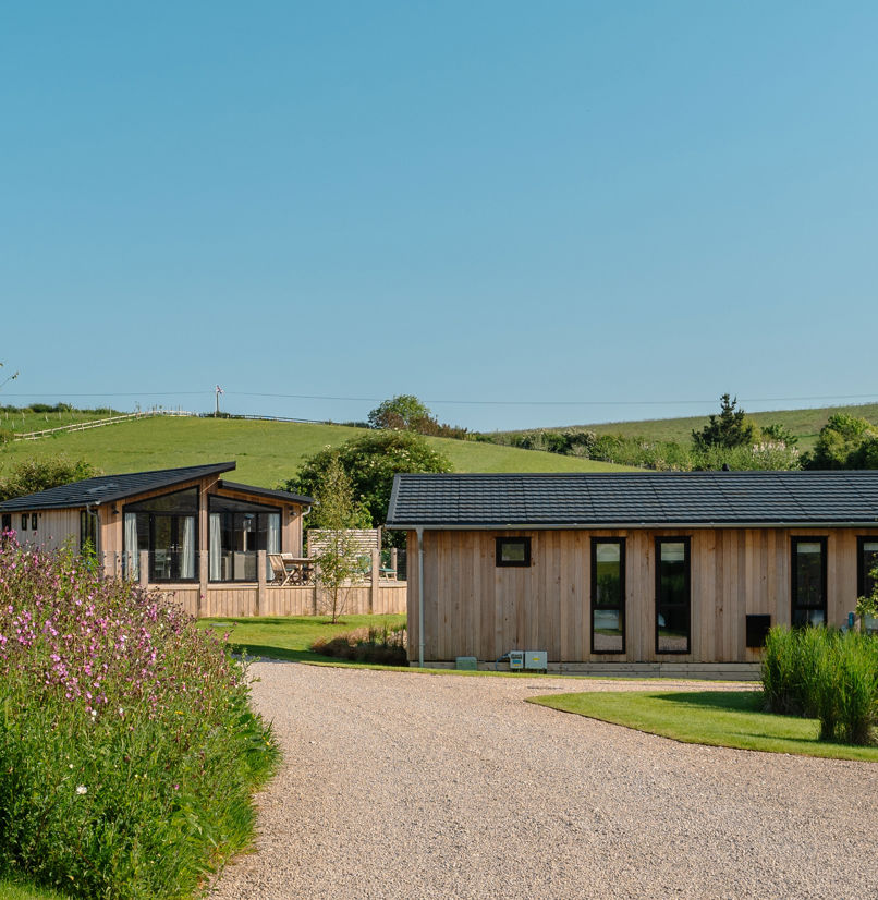 Luxury Lodges Among Countryside