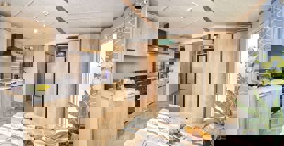 Internal of a Caravan Kitchen, Diner