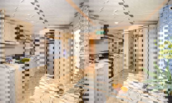 Internal of a Caravan Kitchen, Diner