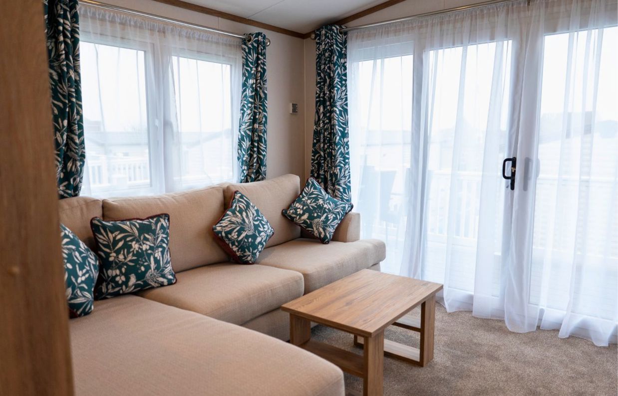 Internal of a caravan lounge