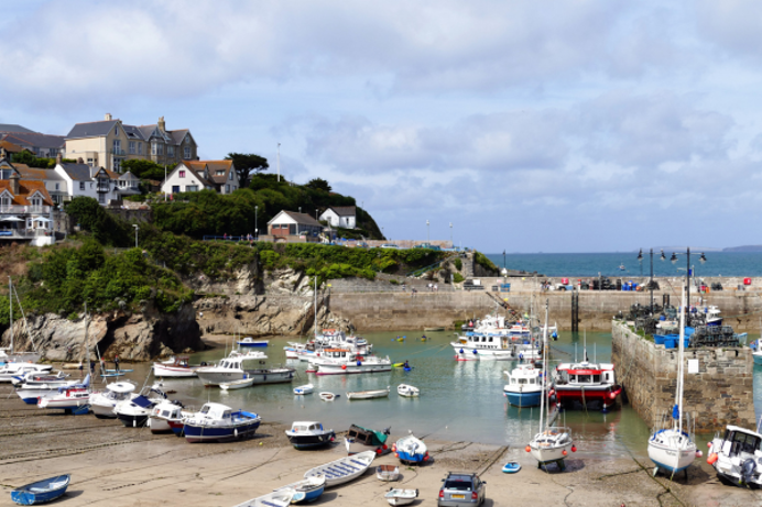 A selection of boats in a Cornish harbour