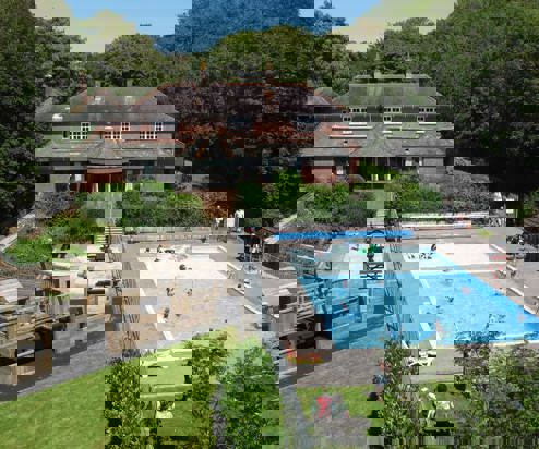 The pool, play area, country club and outside space at Osmington Mills Lodge Park