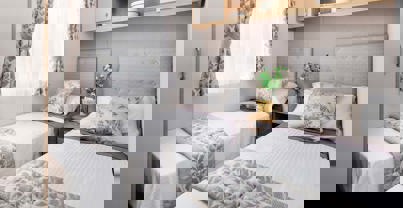 Internal of a Caravan Twin Room