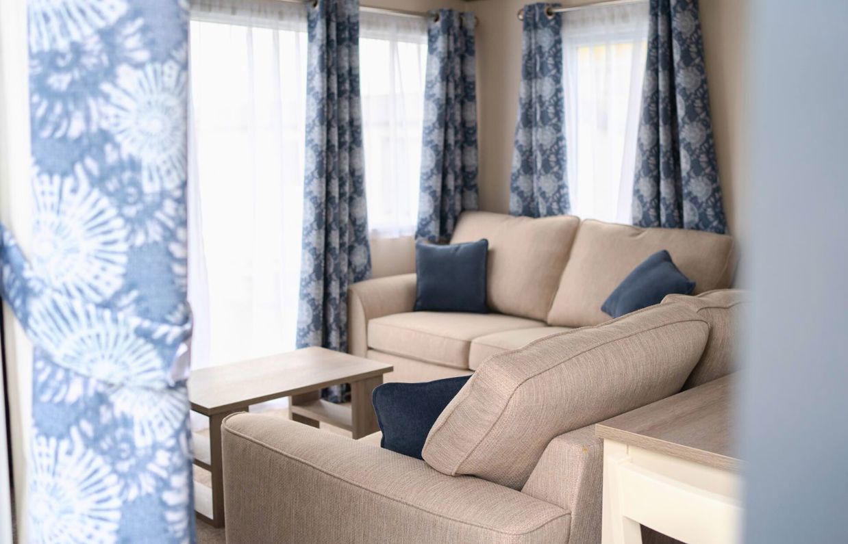 Internal of a caravan lounge