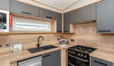 Internal of a caravan kitchen
