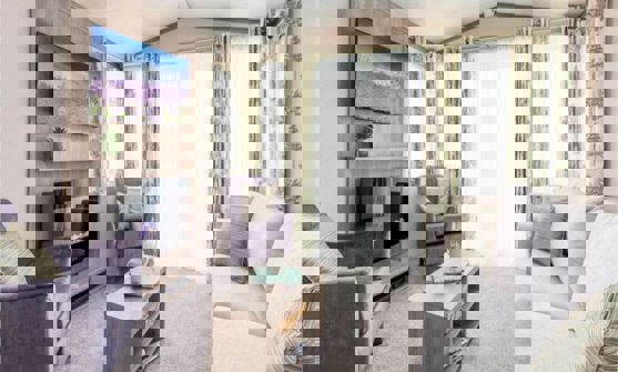 Internal of a Caravan Lounge