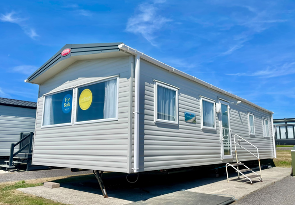 External of a caravan on pitch