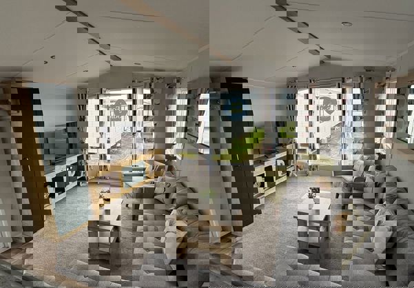 Internal of a caravan lounge