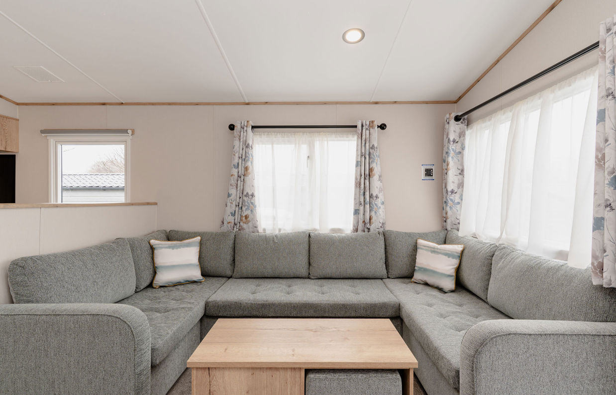 Internal of a caravan lounge