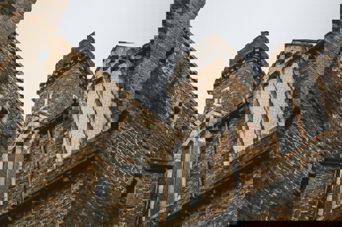 The external of an old building housing a jail in Bodmin