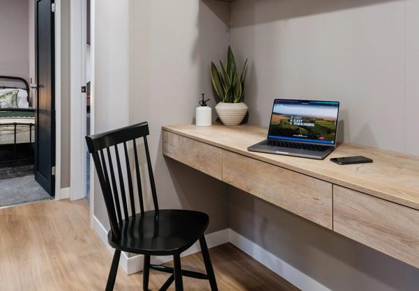 Office area in lounge