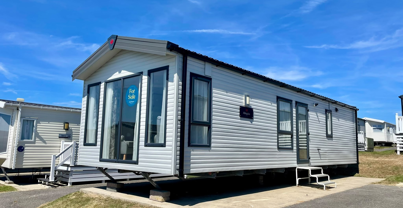External of a caravan on pitch