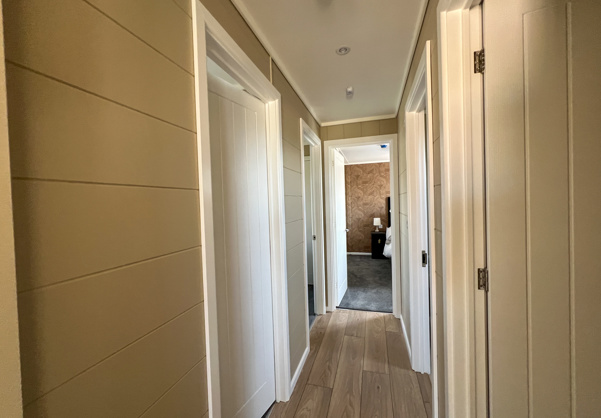 Internal of a luxury lodge hallways