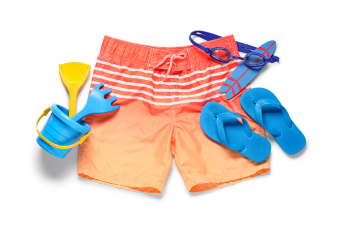 Various swimming items