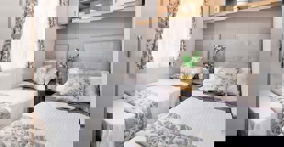 Internal of a Caravan Twin Room