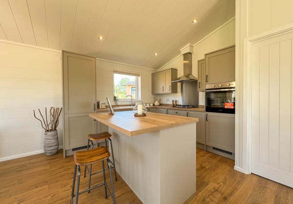 Internal of a luxury lodge kitchen