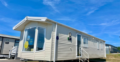External of a caravan on pitch