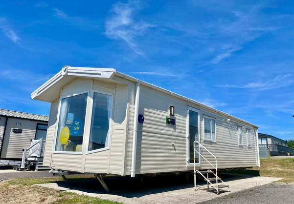External of a caravan on pitch