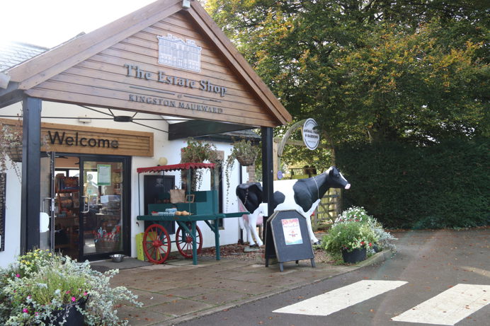 The entrance to a shop at a countryside animal park