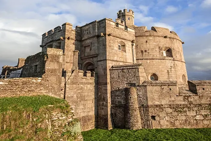 A striking castle building