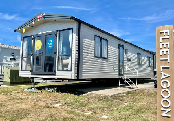 External of a caravan on pitch