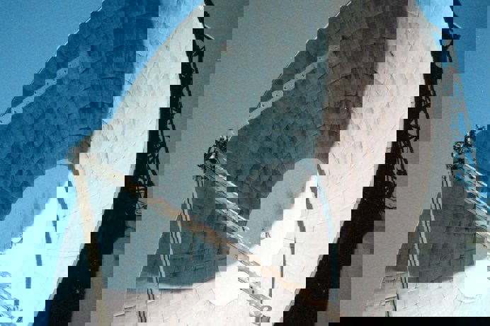 An earth station satellite dish