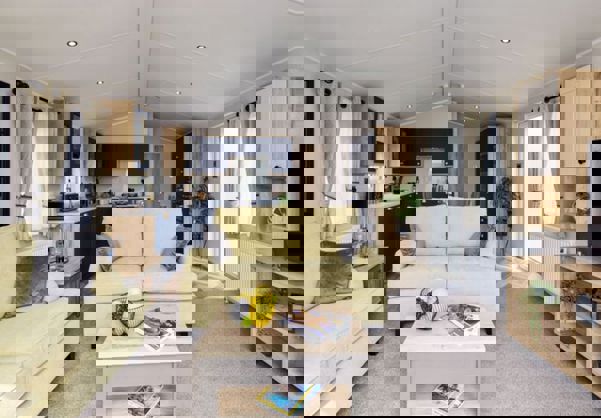 Internal of a Caravan Living Space