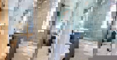 Internal of a Luxury Lodge Bathroom and Bedroom