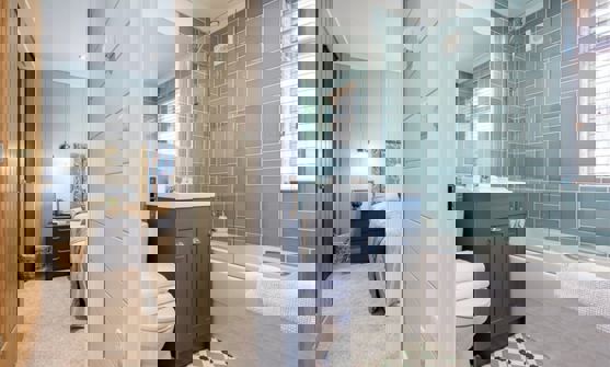 Internal of a Luxury Lodge Bathroom and Bedroom