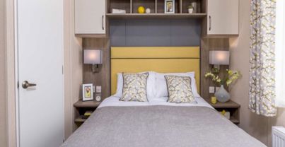 Internal of a Caravan Master Bedroom