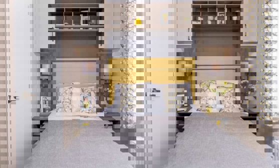 Internal of a Caravan Master Bedroom