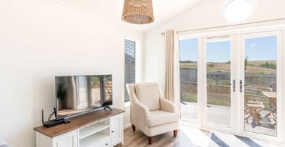 Internal of a cabin open plan lounge