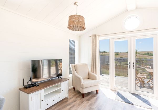 Internal of a cabin open plan lounge