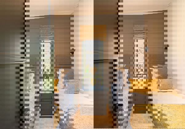 Interior of a Super Lodge Twin Bedroom