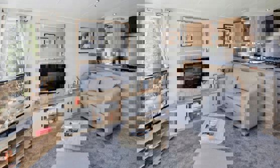 Internal of a Caravan Lounge