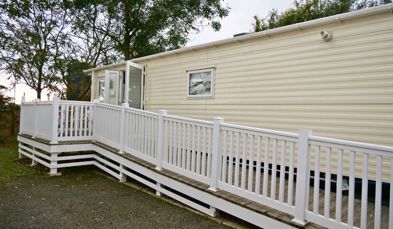 External of an accessible caravan ramp to entrance