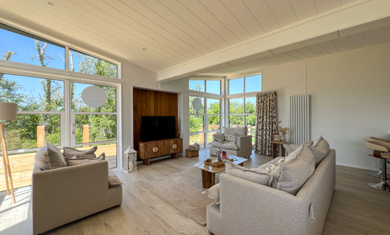 Internal of a luxury lodge lounge area