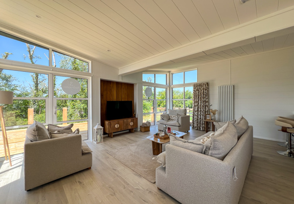Internal of a luxury lodge lounge area