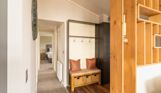 Internal of a luxury lodge entranceway with cloakroom area