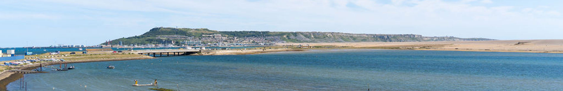 Chesil Beach View Of Lagoon
